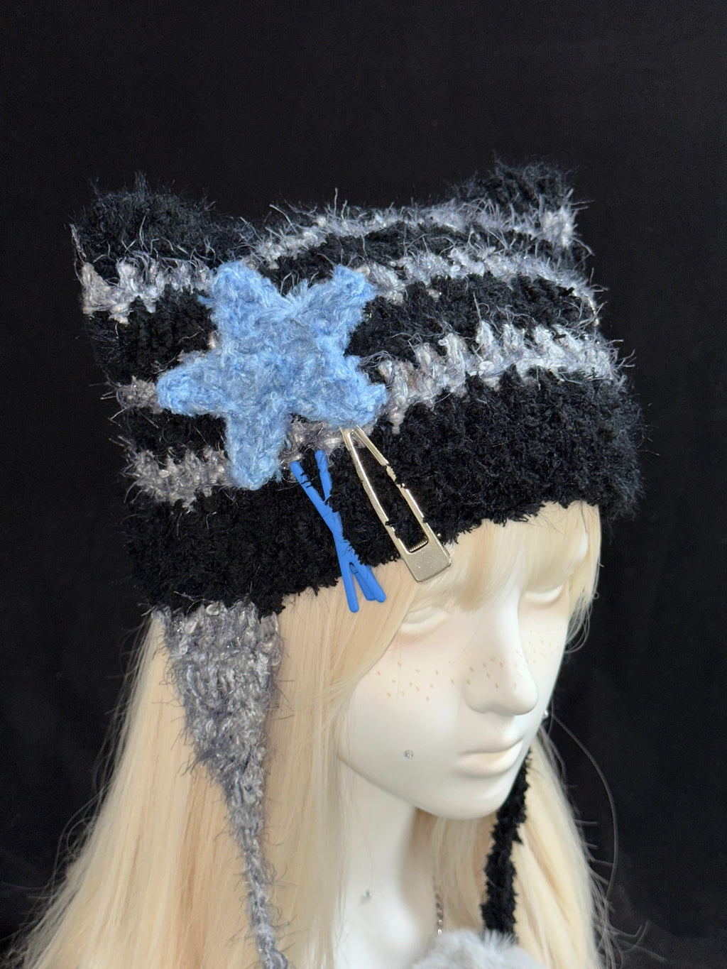 Qiseli Cat Ear Hat – Handmade Crochet Kawaii Cosplay Hat