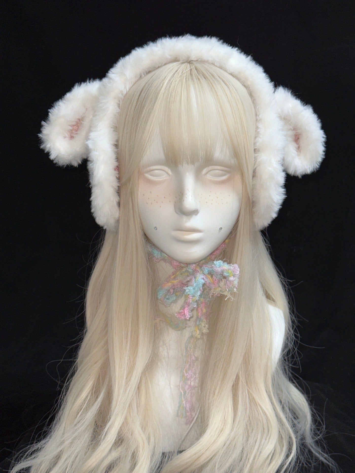 Lamb Earwarmer – Handmade Crochet Kawaii Cozy Hat