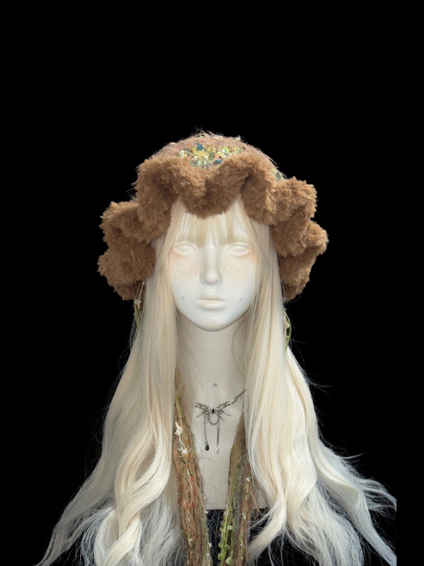 Jellyfish Star Witch Hat – Handmade Crochet Fantasy Cosplay Hat with Stars