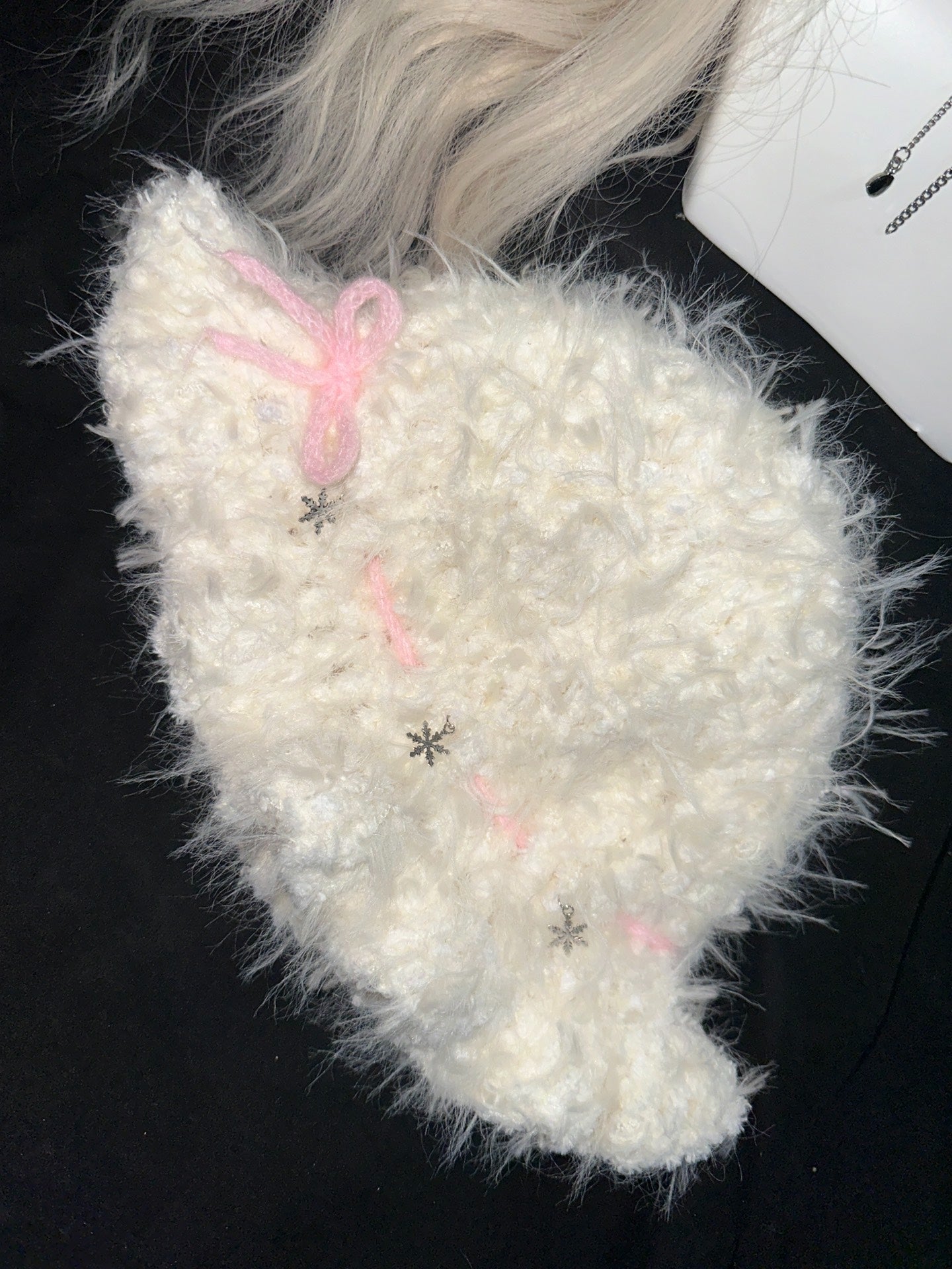 Snowflake Jellyfish Bucket Hat – Handmade Crochet Kawaii Winter Hat