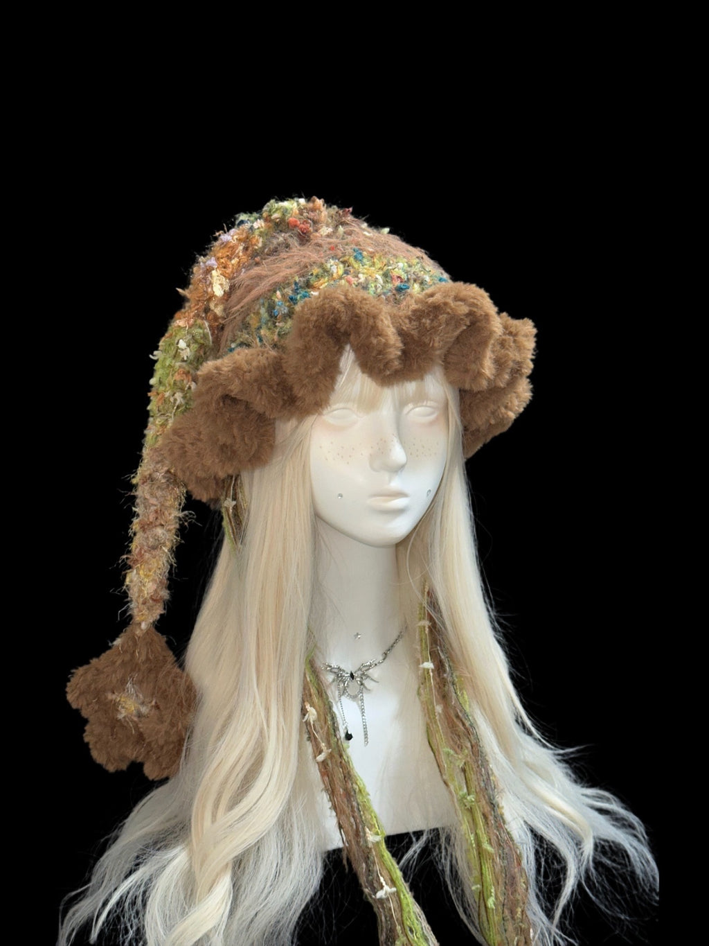 Jellyfish Star Witch Hat – Handmade Crochet Fantasy Cosplay Hat with Stars