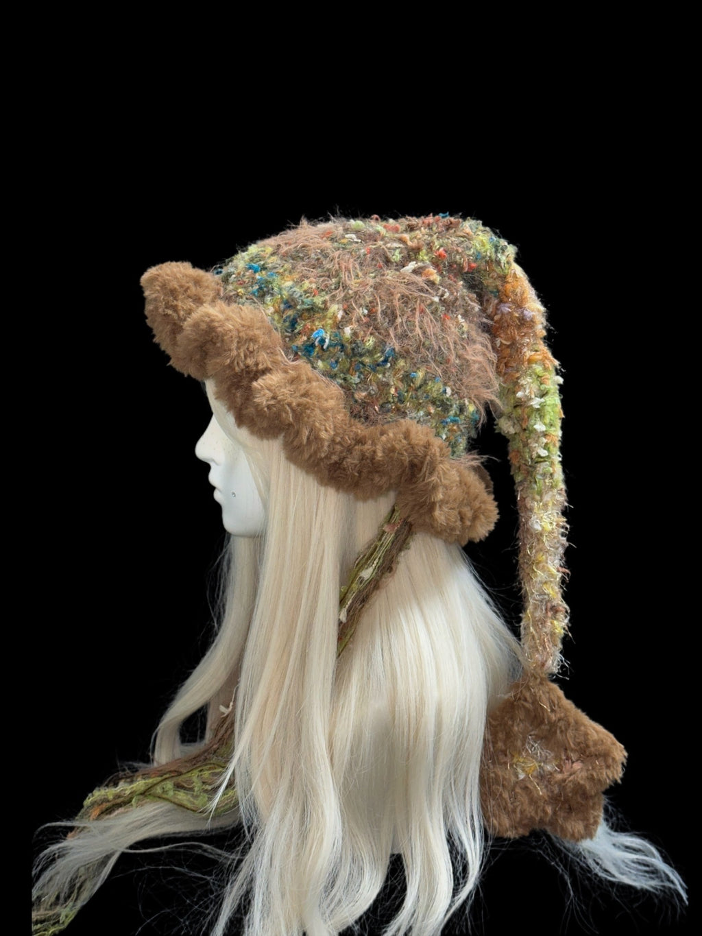 Jellyfish Star Witch Hat – Handmade Crochet Fantasy Cosplay Hat with Stars