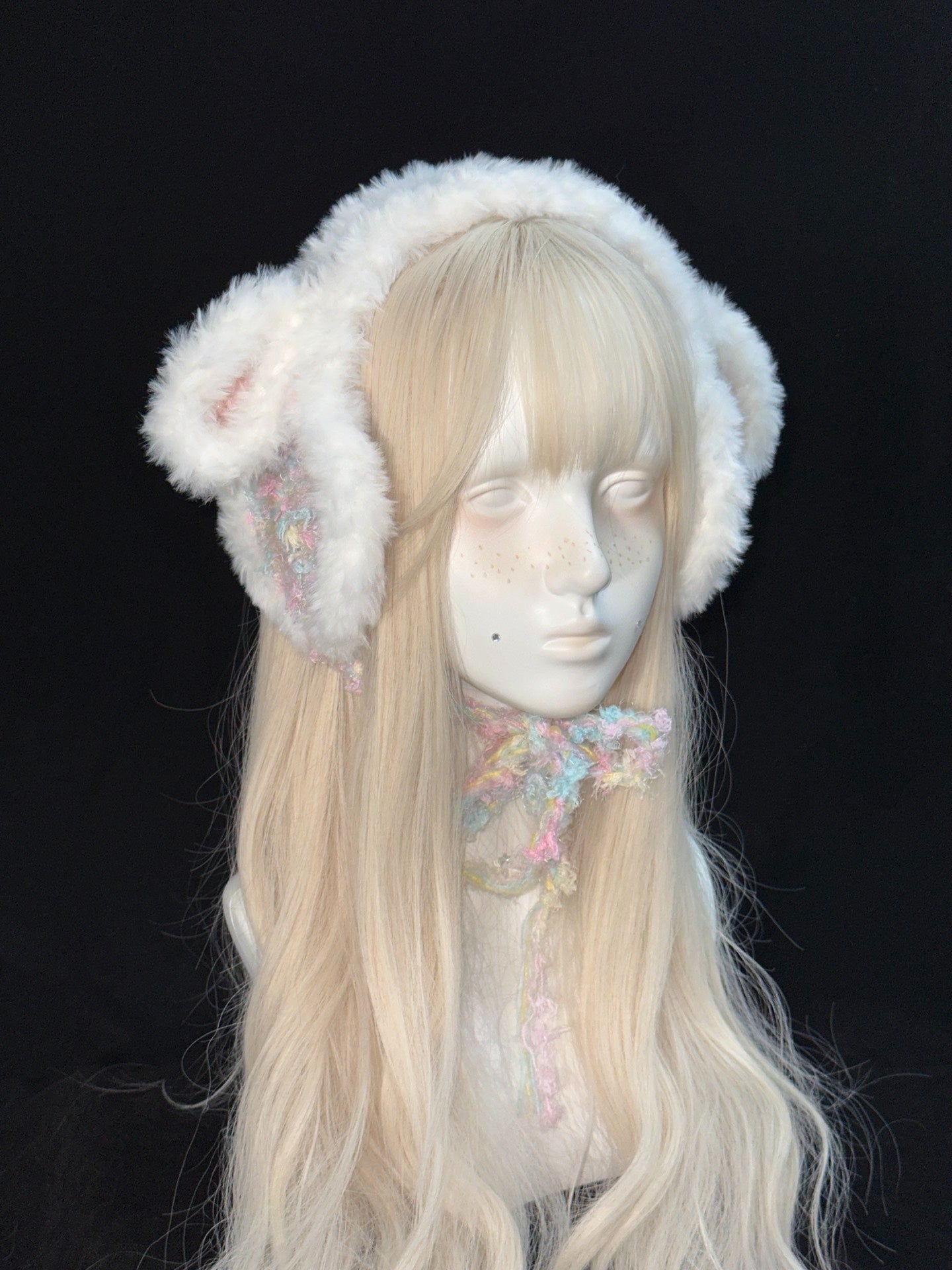 Lamb Earwarmer – Handmade Crochet Kawaii Cozy Hat