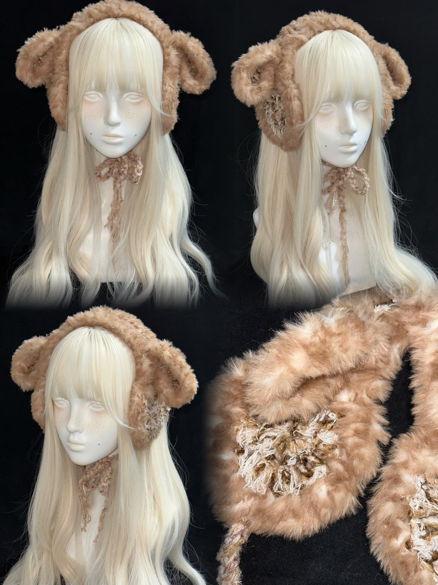 Sheep Earmuffs – Handmade Fluffy Crochet Ear Warmers