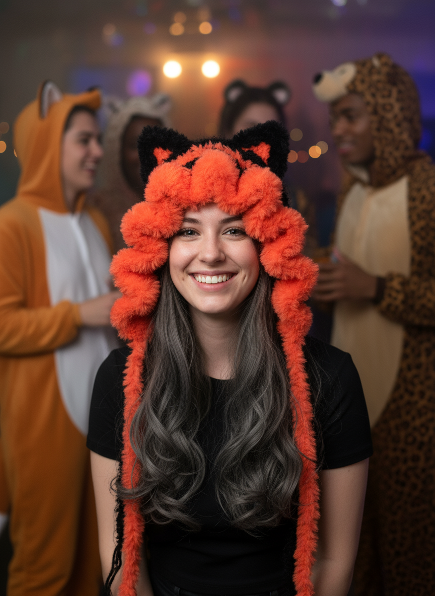 Kawaii Crochet Cat Ear Hood