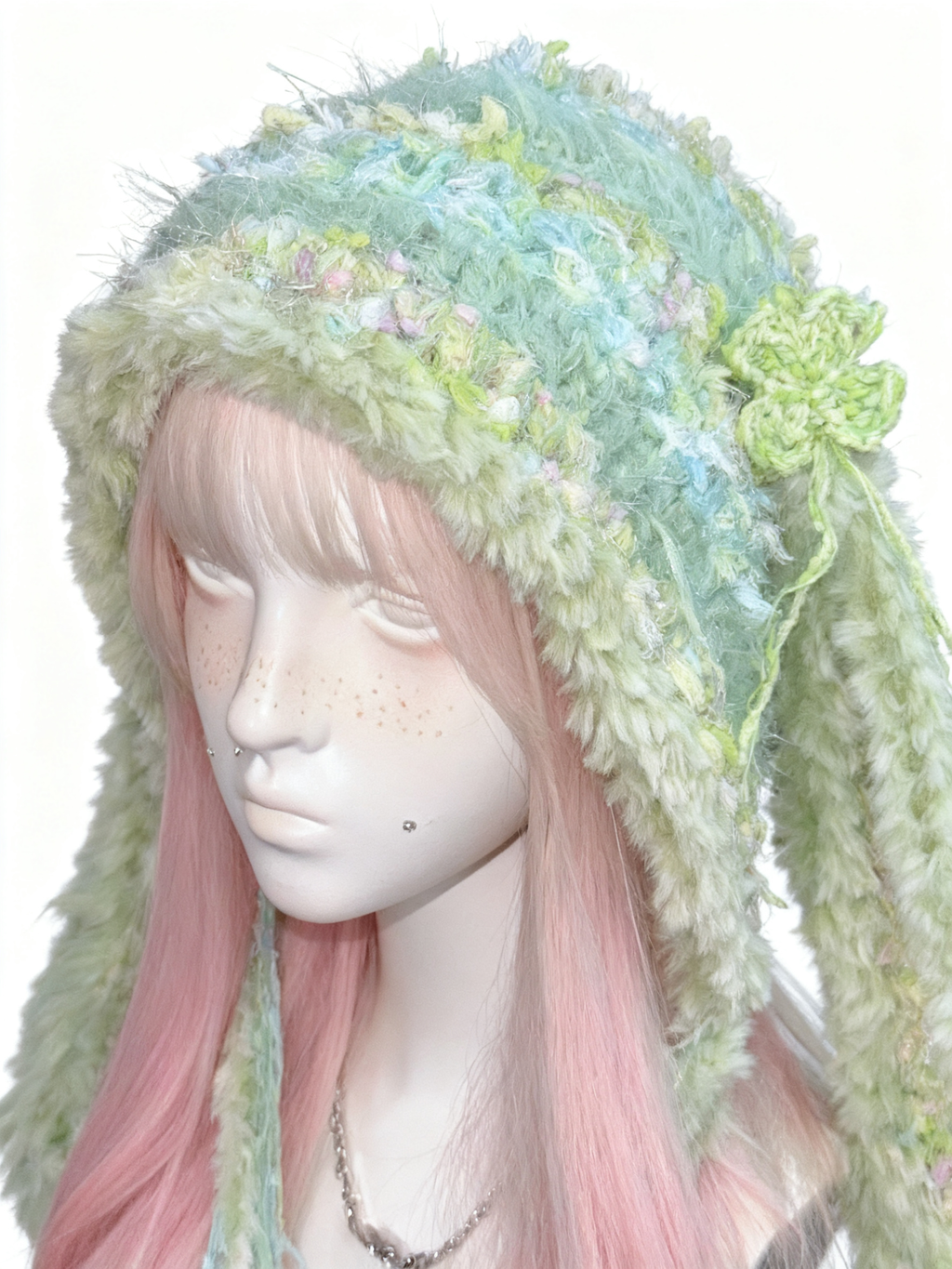 Four-Leaf Clover Bunny Ear Hat